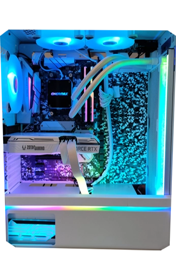 weiss seite blaue beleuchtung